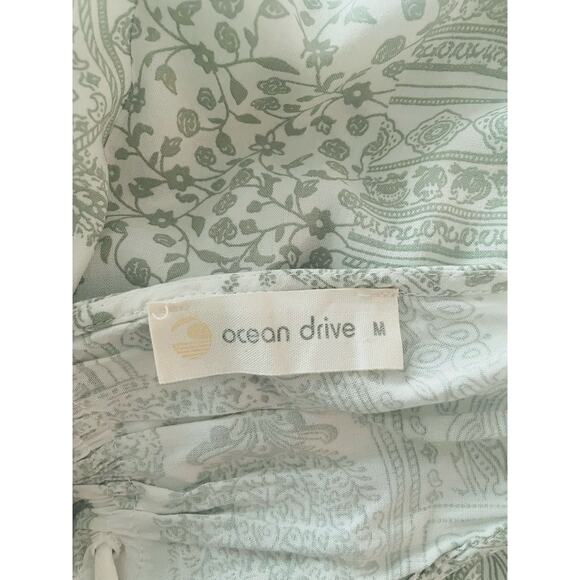 Ocean Drive Summer Surf Beach Dress Floral Paisley Print Lightweight Size Med - Picture 7 of 7